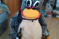 Tux beim Reisen